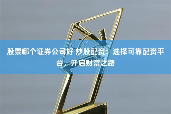 股票哪个证券公司好 炒股配资：选择可靠配资平台，开启财富之路